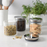 Pote Hermético Vidro 550ml Tampa Metal Mantém Alimentos - Imagem 5