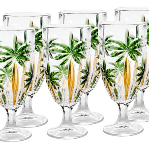 TAÇA PALM TREE COLORIDA