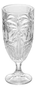 TAÇA PALM TREE TRANSPARENTE