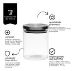 POTE HERMETICO DE BOROSSILICATO 350ML PEQUENO - Imagem 6