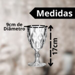 TAÇAS DE VIDRO DIAMOND 320ML PAI - Imagem 2