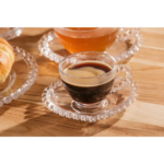 Xícara de chá com Pires de cristal CORAÇÃO 170ml - Imagem 2