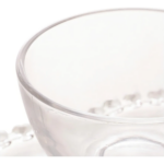 Xícara de chá com Pires de cristal CORAÇÃO 170ml - Imagem 4