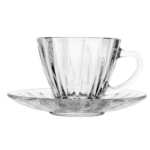 Conjunto de Xicaras Cristal com Pires Radial 90 ml - Imagem 4