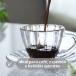 Conjunto de Xicaras Cristal com Pires Radial 90 ml - Imagem 3