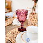 TACA DE AGUA DIAMOND 320ML LILAS VIDRO - Imagem 6